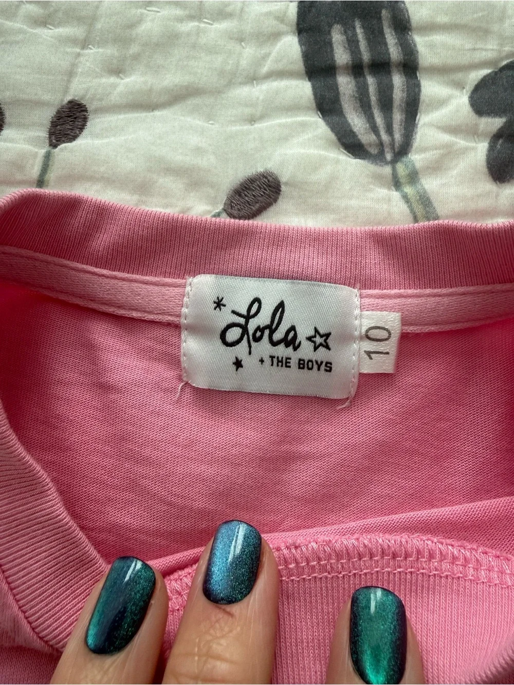 Lola + The Boys Pink Rhinestone Set